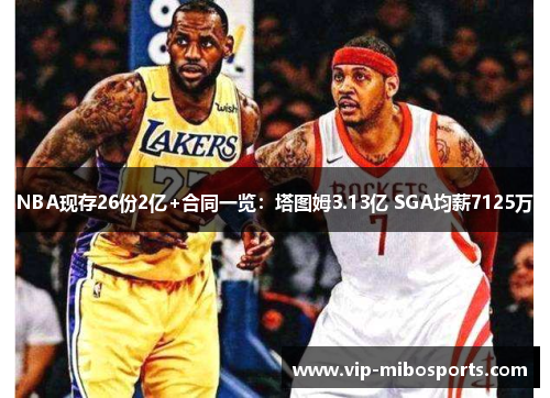 NBA现存26份2亿+合同一览：塔图姆3.13亿 SGA均薪7125万